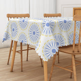 Aperturee Sweet and Fresh Tablecloth with Repeated Abstract Patterns, for Modern and Playful Kitchen Decor